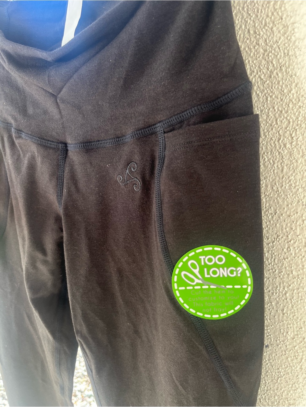 Green Apple Active Organic Cotton Bamboo Pocket Flare Legging Black Small NWT - Picture 2 of 6